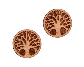 Tree Wood Cufflinks - Express Yourself!