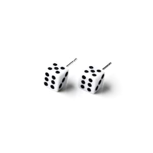 Customizable Mini Dice Stud Earrings - Choose Your Numbers - Express Yourself!