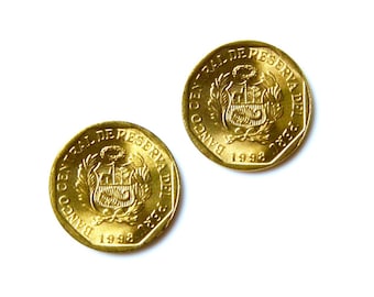 Peru Coin Cufflinks - Express Yourself!