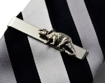 Triceratops Dinosaur Tie Clip - Express Yourself!