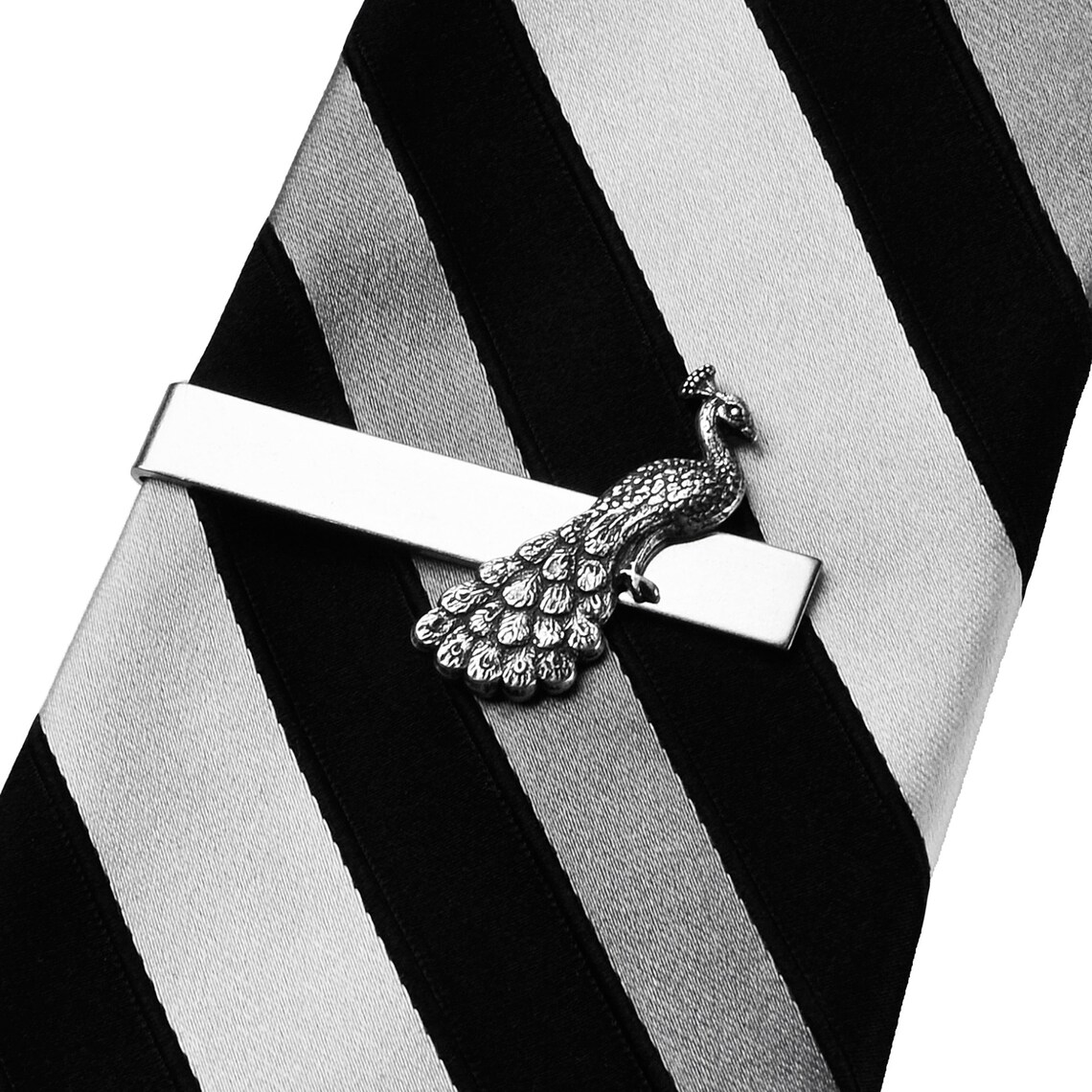 Peacock Tie Clip Express Yourself Etsy