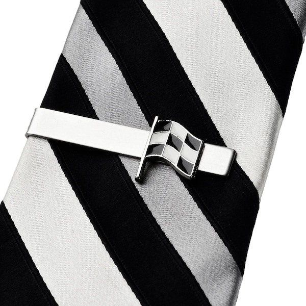 Racing Flag Tie Clip - Cars - Express Yourself!