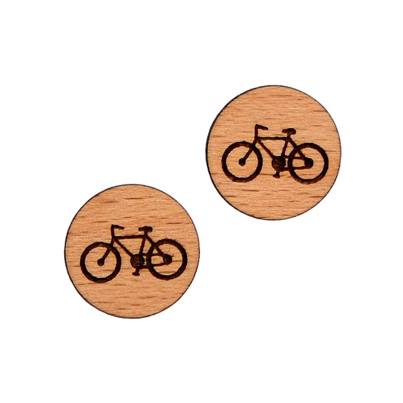 Bicycle Wood Cufflinks