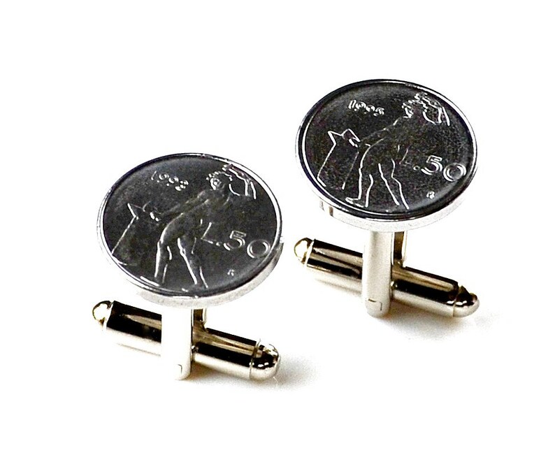 Italy Coin Cufflinks