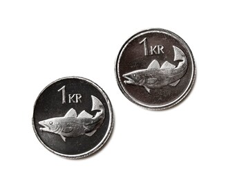 Iceland Coin Cufflinks
