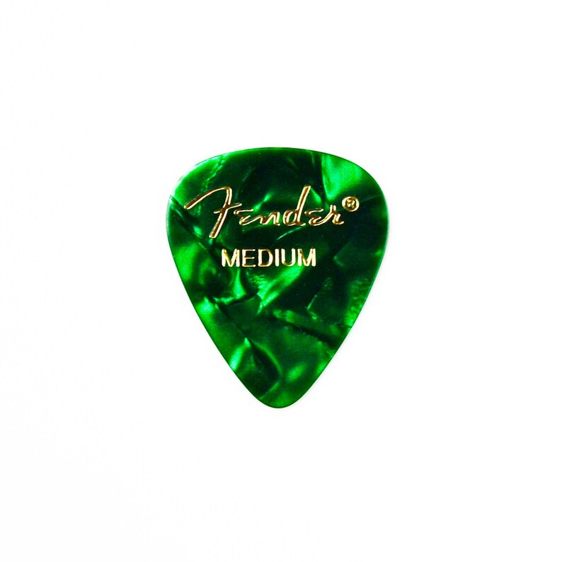 Green Guitar Pick Lapel Pin Express Yourself!