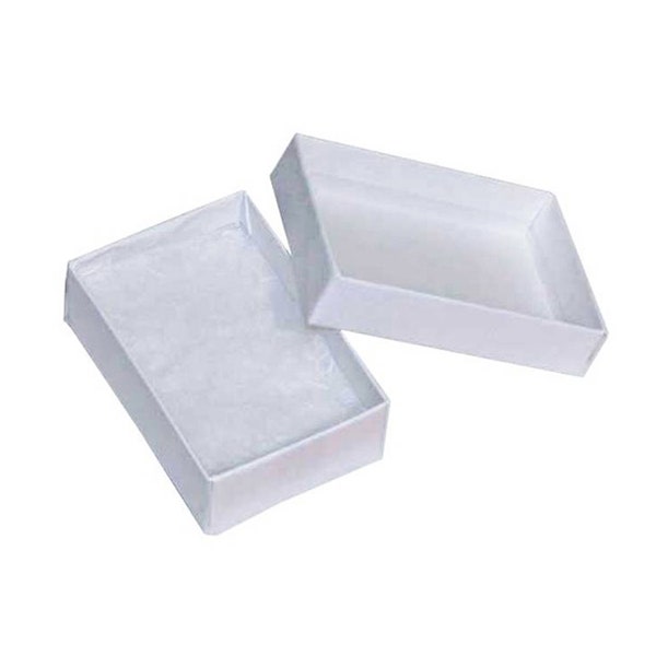 White Embossed Cotton Filled Box - Buy 6 or More and Get 1 Free - Express Yourself!