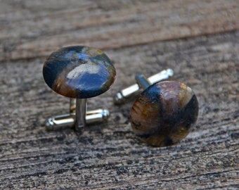 Chiastolite Viking Cross Stone Cufflinks - Strength and Power - The Perfect Gift - On Sale Now! - Express Yourself!