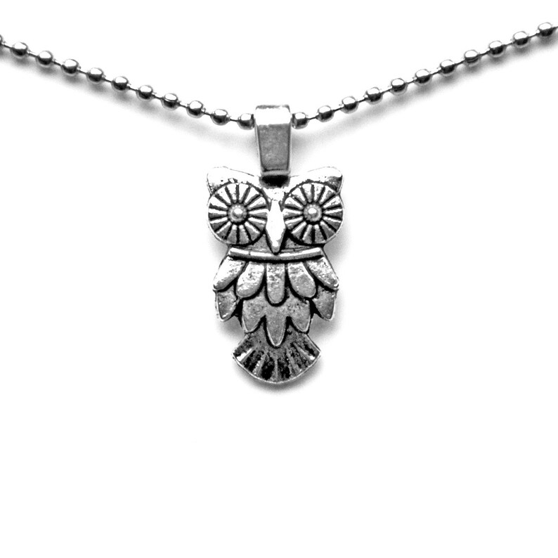Owl Pendant Necklace With Adjustable Chain Express Yourself Etsy