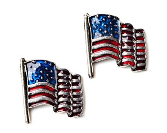 USA Flag Patriotic Cufflinks - Express Yourself!