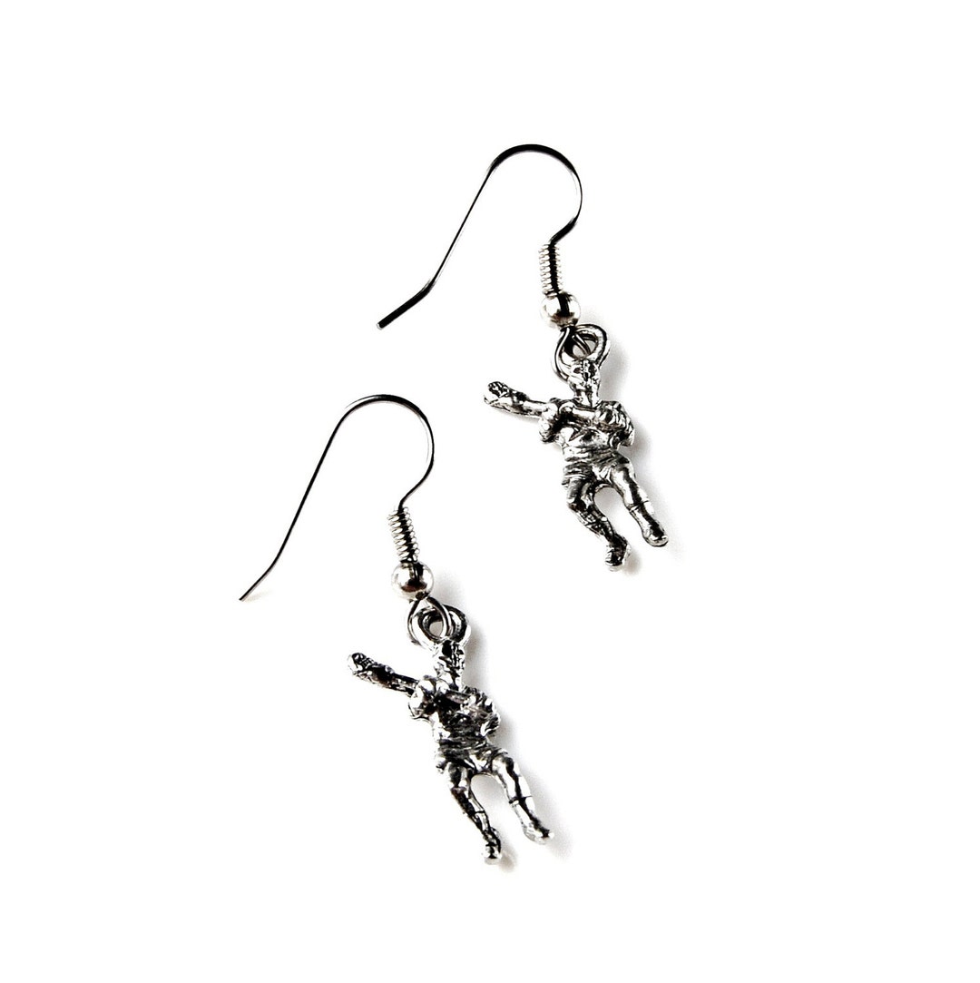 Lacrosse Earrings Loop Hook Kidney Leverback Available Etsy