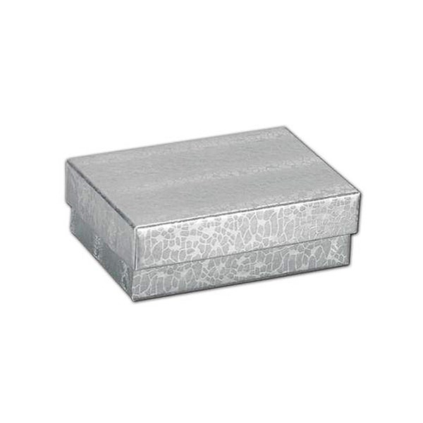 Silver Embossed Cotton Filled Box - Buy 6 or More and Get 1 Free - Express Yourself!