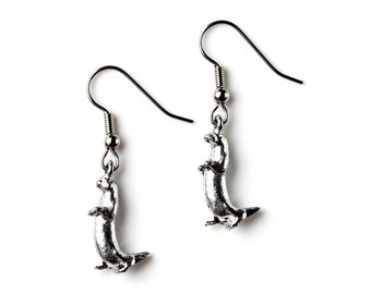 Otter Earrings - Loop - Hook - Kidney - Leverback Available - Express Yourself!