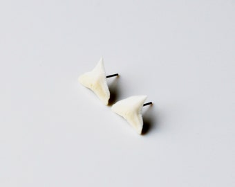 Genuine Shark Teeth Stud Earrings - Express Yourself!