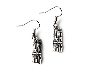 Asparagus Earrings - Loop - Hook - Kidney - Leverback Available - Express Yourself!