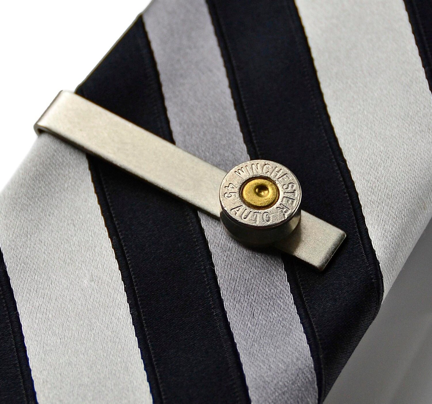 45 Colt Bullet Tie Tack with Chain - Men's Bullet Accessories – SureShot  Jewelry