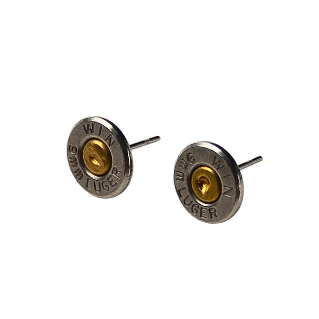 Bullet stud earrings clearance