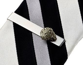 Fool's Gold Pyrite Tie Clip - Express Yourself!