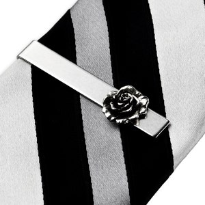 Rose Flower Tie Clip - Express Yourself!
