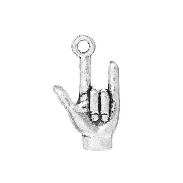 I Love You Sign Language Hand Sign Charm - On Sale Now - Express Yourself!