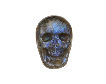 HIGH GRADE Labradorite Skull Lapel Pin - Wisdom and Self-Awareness - Express Yourself!