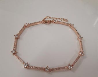 Pandora Sparkling Pavé Bars Bracelet Charm S925 Sterling Silver