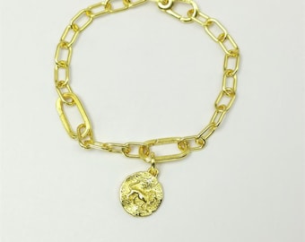 pandora bold and brave textured medallion bracelet set