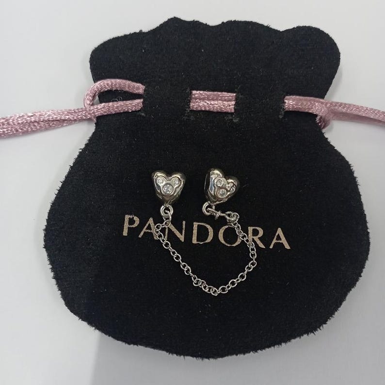 nieuwe pandora mickey mouse bedelarmband met veiligheidsketting afbeelding 4
