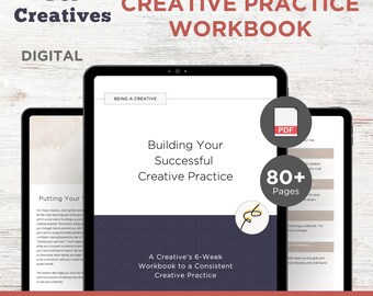 ¿Quieres una práctica creativa exitosa?: Cuaderno de trabajo de 6 semanas / Guía para la constancia en la práctica creativa (PDF imprimible)