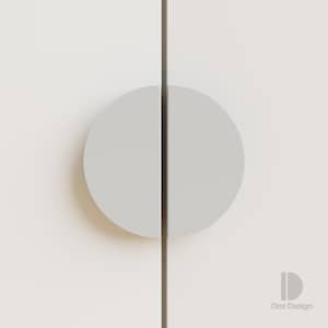 Window Grey Cabinet Handle for Modern Furniture, Minimalist Round Metal Drawer Pull