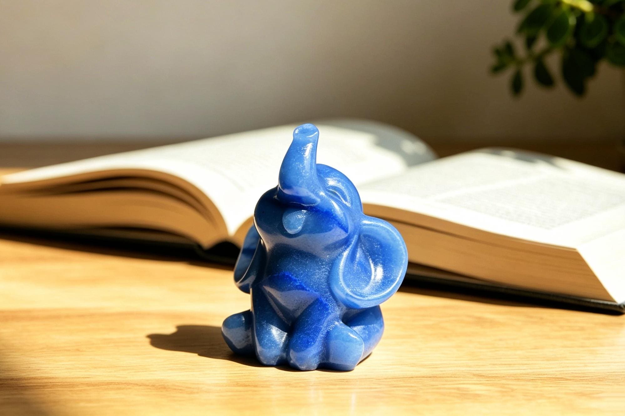 Blue Fenton Elephant - Etsy