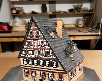 Handmade Ceramic House – Tea Light Holder Aroma Diffuser
