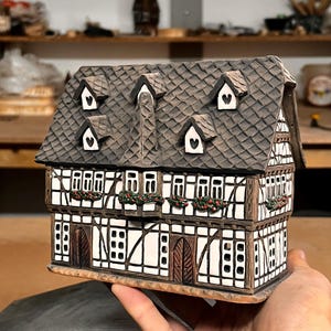 Handgjort keramiskt hus – ljushållare aromaoljediffusor