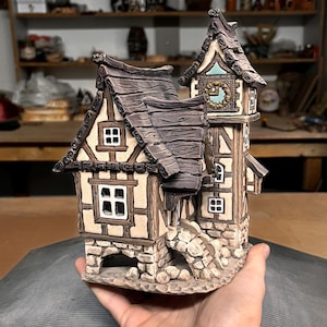 Handgjort Keramiskt Lerhus – Värmeljushållare och Aromdiffusor