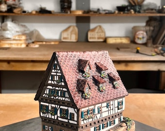 Handmade House Miniature – Ceramic Candle Holder and Aroma Oil Diffuser