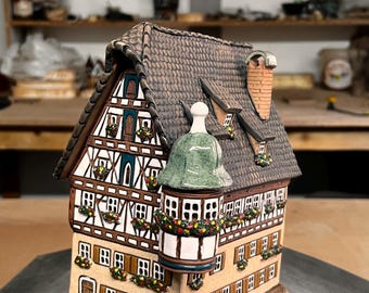 Handmade Ceramic House – Small Tea Light Holder Aroma Diffuser