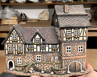 Ceramic House – Tea Light Holder Aroma Diffuser Castle