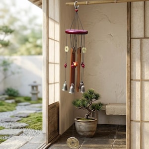 Large Metal Wind Chime Garden Bell Outdoor Home Decor Good Luck Symbol