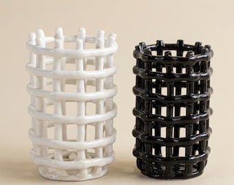 Ceramic Toothbrush Holder Modern Minimalist Bathroom Organizer Stand