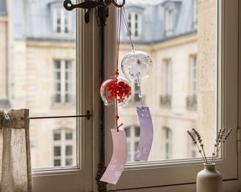 Japanese Wind Chime, Outdoor Hanging Kawaii Room Decor with Soft Music Bell Sound