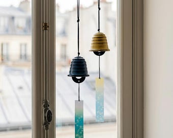 Cast Iron Wind Chimes Home Garden Decoration Japanese Wind Chimes for Window, Wall, and Outdoor Hanging