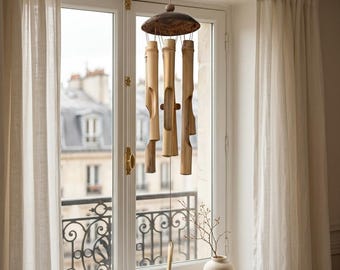Handmade Wind Chime Garden Decoration for Porch Patio Soothing Relaxing Home Office Temple