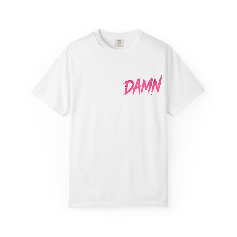 Damn Wasteland Nomad Riding Supra Truck T-shirt | Post-Apocalyptic Truck Art image 3