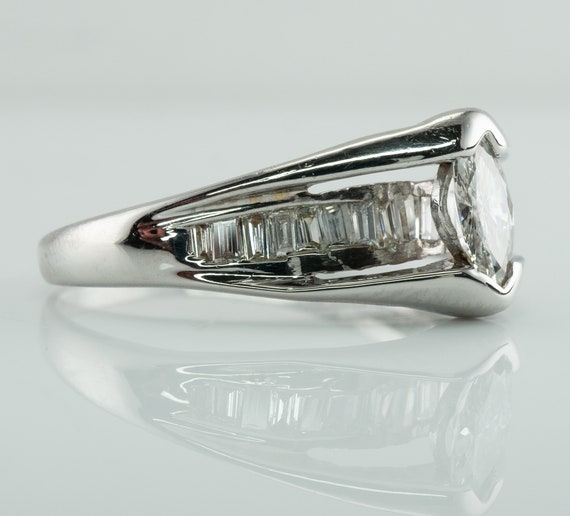 Diamond Ring, 14K Gold Band, Wedding Engagement - image 2