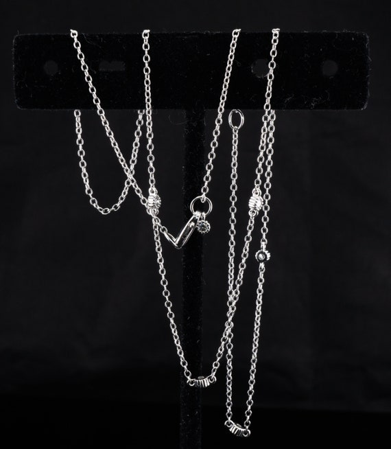 Diamond Necklace Choker, 14K Gold Station Chain