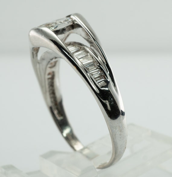 Diamond Ring, 14K Gold Band, Wedding Engagement - image 8