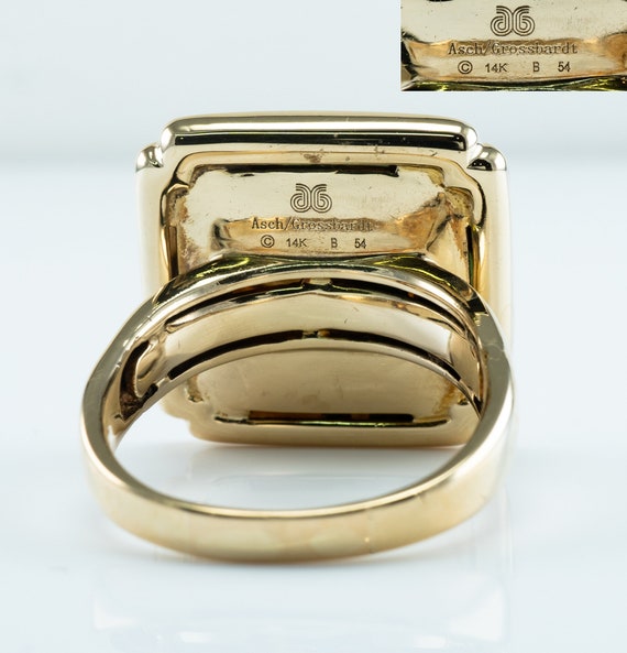 Asch Grossbardt Mandala Diamond Ring, Vintage 14K… - image 3