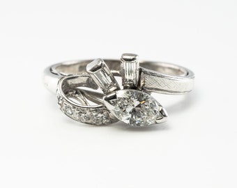 Diamond Ring, Vintage Estate, 14K Gold Wedding Engagement