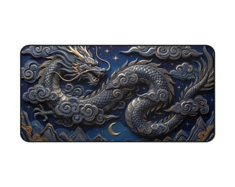 Japanese Dragon Desk Mat XL XXL Mousepad