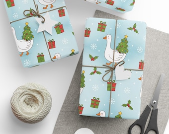 Christmas Goose Wrapping Paper